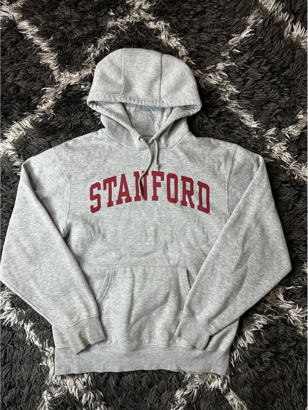 JanSport Stanford University Hoodie Sweatshirt Mens Medium Grey Pullover College